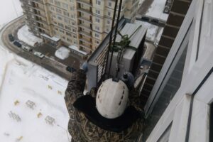 монтаж наружного блока